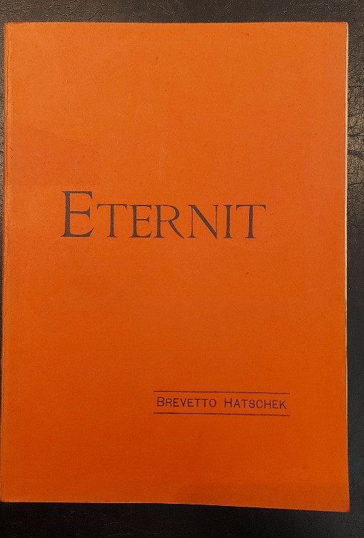 Società anonima Eternit. Brevetto Hatschek